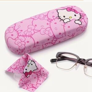 NEW Hello Kitty Pink Sunglasses Case with Cloth